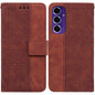 Geometric Embossed Leather Phone Case, For Samsung Galaxy S25 Ultra 5G, For Samsung Galaxy S24 FE 5G