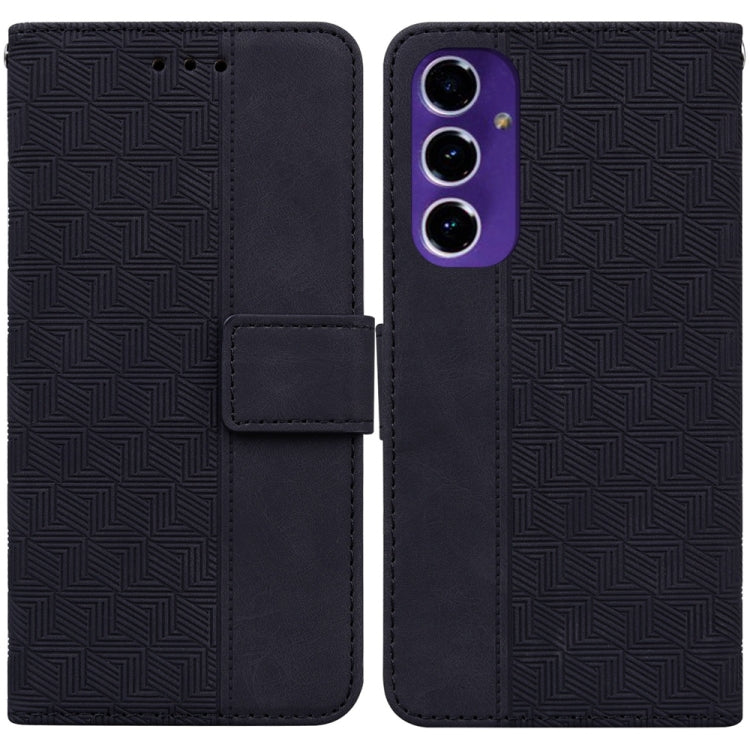 Geometric Embossed Leather Phone Case, For Samsung Galaxy S25 Ultra 5G, For Samsung Galaxy S24 FE 5G