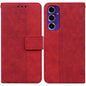 Geometric Embossed Leather Phone Case, For Samsung Galaxy S25 Ultra 5G, For Samsung Galaxy S24 FE 5G