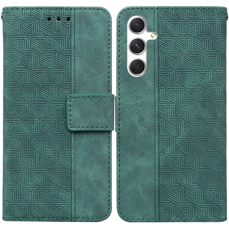 Geometric Embossed Leather Phone Case, For Samsung Galaxy S25 FE 5G, For Samsung Galaxy S25 Edge 5G, For Samsung Galaxy S25 5G, For Samsung Galaxy S25+ 5G