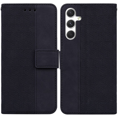 Geometric Embossed Leather Phone Case, For Samsung Galaxy S25 Edge 5G, For Samsung Galaxy S25 5G, For Samsung Galaxy S25+ 5G, For Samsung Galaxy S25 Ultra 5G