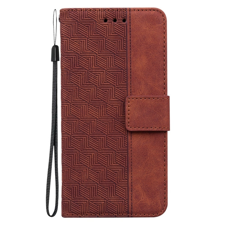 Geometric Embossed Leather Phone Case, For Samsung Galaxy S25 Ultra 5G, For Samsung Galaxy S24 FE 5G