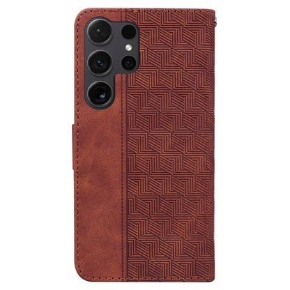 Geometric Embossed Leather Phone Case, For Samsung Galaxy S25 Ultra 5G, For Samsung Galaxy S24 FE 5G