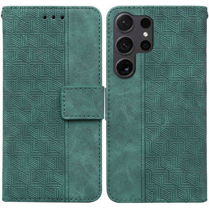 Geometric Embossed Leather Phone Case, For Samsung Galaxy S25 Ultra 5G, For Samsung Galaxy S24 FE 5G