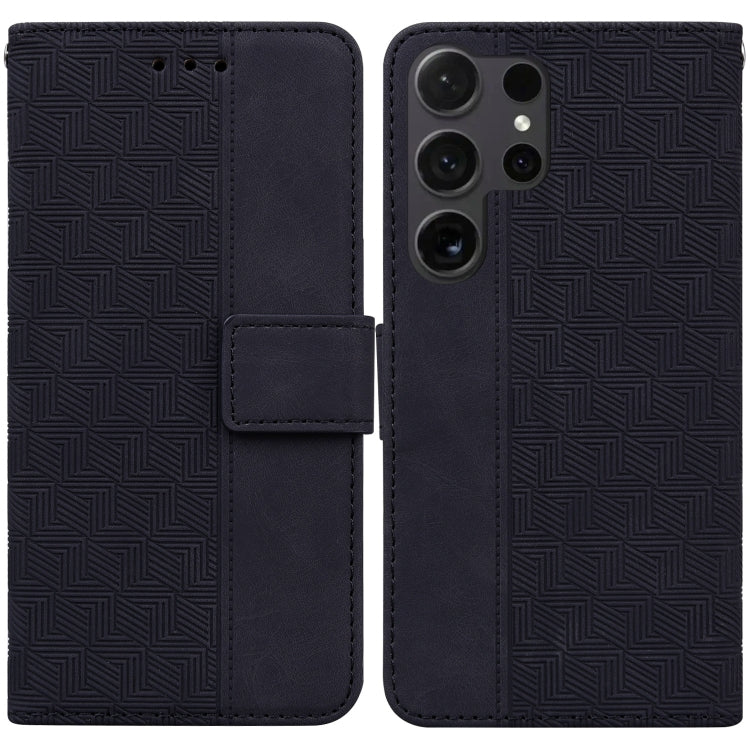 Geometric Embossed Leather Phone Case, For Samsung Galaxy S25 Ultra 5G, For Samsung Galaxy S24 FE 5G