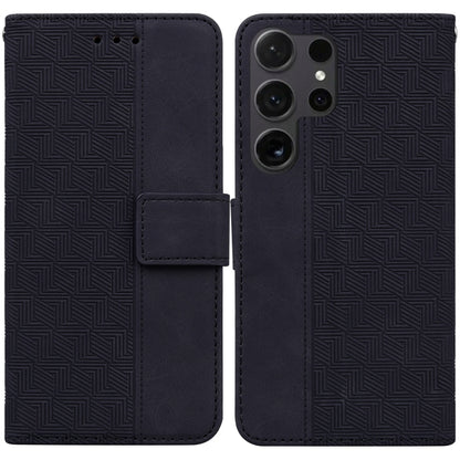 Geometric Embossed Leather Phone Case, For Samsung Galaxy S25 Ultra 5G, For Samsung Galaxy S24 FE 5G