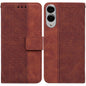 Geometric Embossed Leather Phone Case, For Samsung Galaxy S25 FE 5G, For Samsung Galaxy S25 Edge 5G, For Samsung Galaxy S25 5G, For Samsung Galaxy S25+ 5G