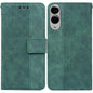 Geometric Embossed Leather Phone Case, For Samsung Galaxy S25 FE 5G, For Samsung Galaxy S25 Edge 5G, For Samsung Galaxy S25 5G, For Samsung Galaxy S25+ 5G