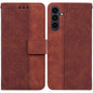 Geometric Embossed Leather Phone Case, For Samsung Galaxy S25 FE 5G, For Samsung Galaxy S25 Edge 5G, For Samsung Galaxy S25 5G, For Samsung Galaxy S25+ 5G