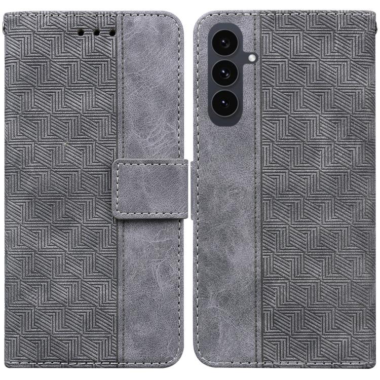 Geometric Embossed Leather Phone Case