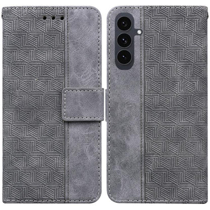 Geometric Embossed Leather Phone Case, For Samsung Galaxy S25 FE 5G, For Samsung Galaxy S25 Edge 5G, For Samsung Galaxy S25 5G, For Samsung Galaxy S25+ 5G
