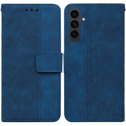 Geometric Embossed Leather Phone Case, For Samsung Galaxy S25 FE 5G, For Samsung Galaxy S25 Edge 5G, For Samsung Galaxy S25 5G, For Samsung Galaxy S25+ 5G