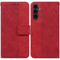 Geometric Embossed Leather Phone Case, For Samsung Galaxy S25 FE 5G, For Samsung Galaxy S25 Edge 5G, For Samsung Galaxy S25 5G, For Samsung Galaxy S25+ 5G