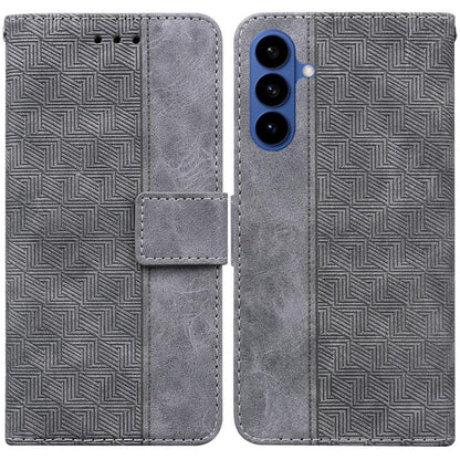 Geometric Embossed Leather Phone Case