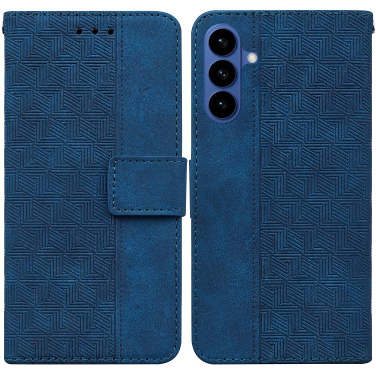 Geometric Embossed Leather Phone Case