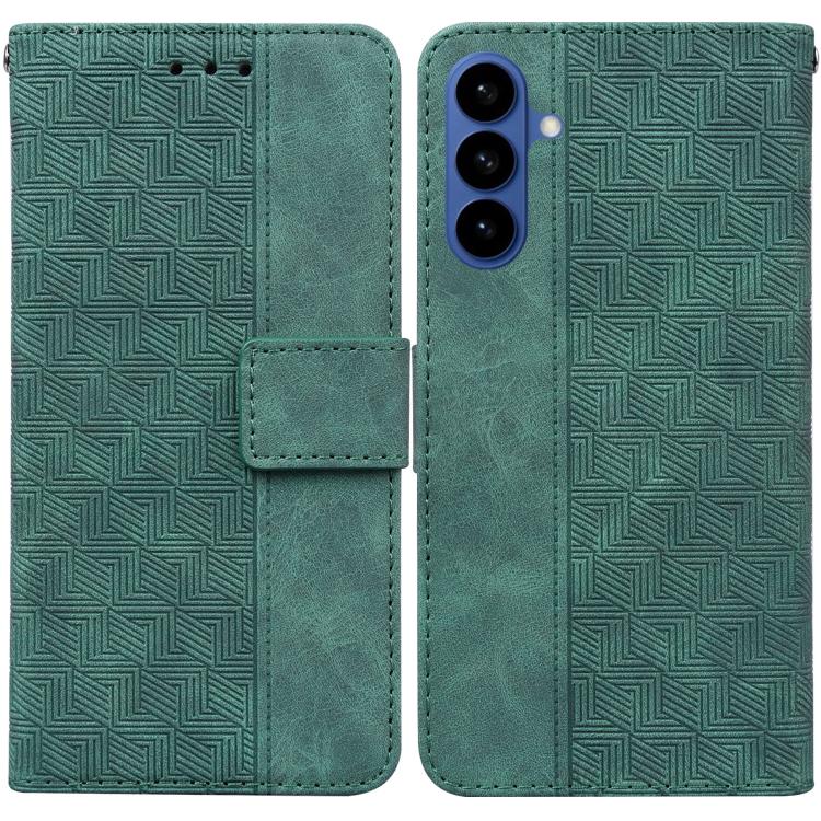 Geometric Embossed Leather Phone Case