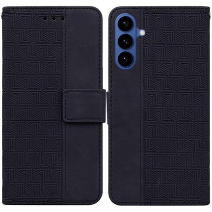 Geometric Embossed Leather Phone Case