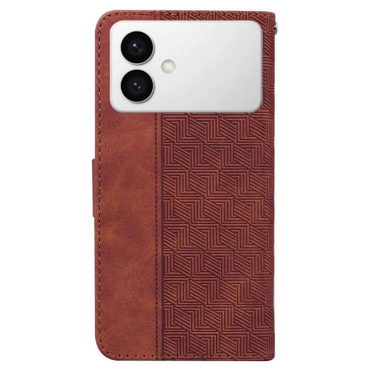 Geometric Embossed Leather Phone Case