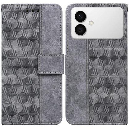 Geometric Embossed Leather Phone Case