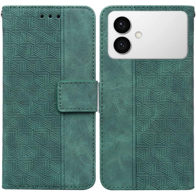 Geometric Embossed Leather Phone Case