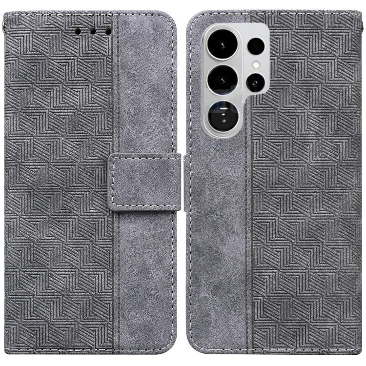 Geometric Embossed Leather Phone Case, For Samsung Galaxy S26+ 5G, For Samsung Galaxy S26 Edge 5G, For Samsung Galaxy S26 Ultra 5G, For Samsung Galaxy S26 5G