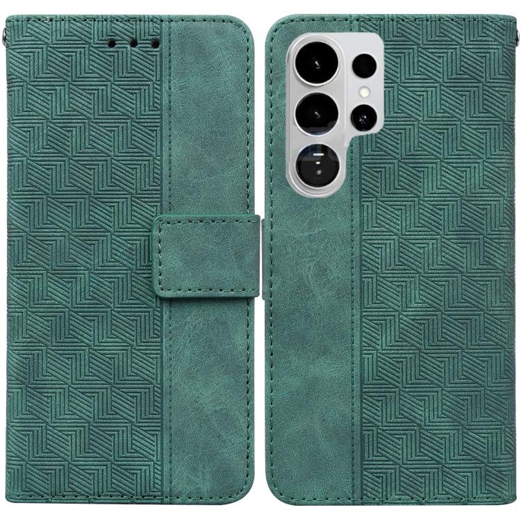 Geometric Embossed Leather Phone Case, For Samsung Galaxy S26+ 5G, For Samsung Galaxy S26 Edge 5G, For Samsung Galaxy S26 Ultra 5G, For Samsung Galaxy S26 5G