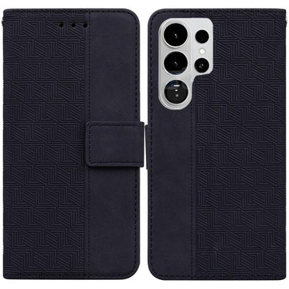 Geometric Embossed Leather Phone Case