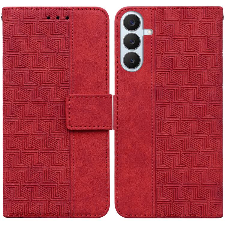 Geometric Embossed Leather Phone Case, For Samsung Galaxy S26+ 5G, For Samsung Galaxy S26 Edge 5G, For Samsung Galaxy S26 Ultra 5G, For Samsung Galaxy S26 5G