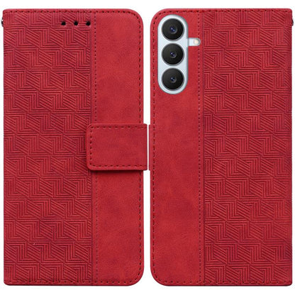 Geometric Embossed Leather Phone Case, For Samsung Galaxy S26+ 5G, For Samsung Galaxy S26 Edge 5G, For Samsung Galaxy S26 Ultra 5G, For Samsung Galaxy S26 5G