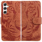 Tiger Embossing Pattern Flip Leather Phone Case, For Samsung Galaxy S25 FE 5G, For Samsung Galaxy S25 Edge 5G, For Samsung Galaxy S25 5G, For Samsung Galaxy S25+ 5G