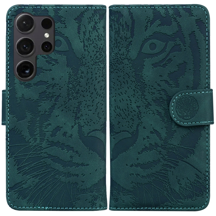 Tiger Embossing Pattern Flip Leather Phone Case, For Samsung Galaxy S25 Ultra 5G, For Samsung Galaxy S24 FE 5G