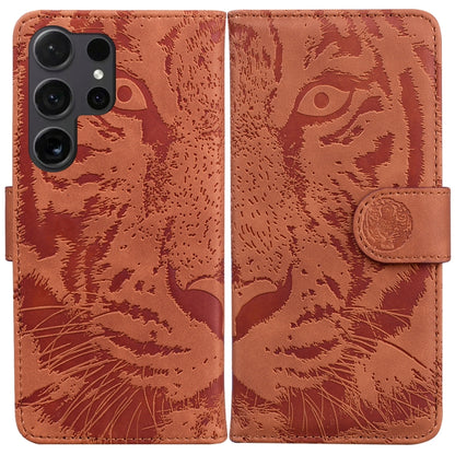 Tiger Embossing Pattern Flip Leather Phone Case