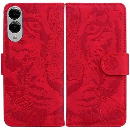 Tiger Embossing Pattern Flip Leather Phone Case, For Samsung Galaxy S25 FE 5G, For Samsung Galaxy S25 Edge 5G, For Samsung Galaxy S25 5G, For Samsung Galaxy S25+ 5G