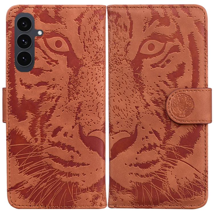 Tiger Embossing Pattern Flip Leather Phone Case, For Samsung Galaxy S26 Edge 5G, For Samsung Galaxy S26 Ultra 5G, For Samsung Galaxy S26 5G, For Samsung Galaxy S25 FE 5G