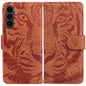 Tiger Embossing Pattern Flip Leather Phone Case, For Samsung Galaxy S25 FE 5G, For Samsung Galaxy S25 Edge 5G, For Samsung Galaxy S25 5G, For Samsung Galaxy S25+ 5G