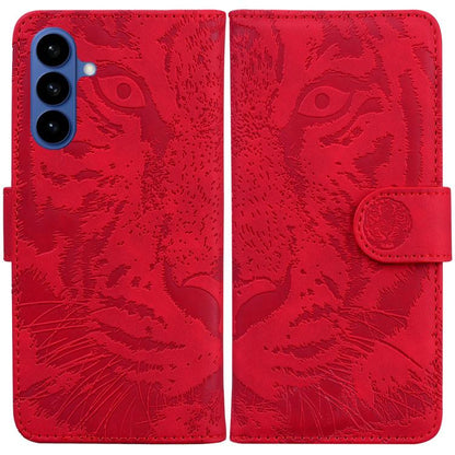 Tiger Embossing Pattern Flip Leather Phone Case, For Samsung Galaxy S26 Edge 5G, For Samsung Galaxy S26 Ultra 5G, For Samsung Galaxy S26 5G, For Samsung Galaxy S25 FE 5G