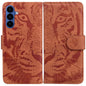 Tiger Embossing Pattern Flip Leather Phone Case, For Samsung Galaxy S26 Edge 5G, For Samsung Galaxy S26 Ultra 5G, For Samsung Galaxy S26 5G, For Samsung Galaxy S25 FE 5G