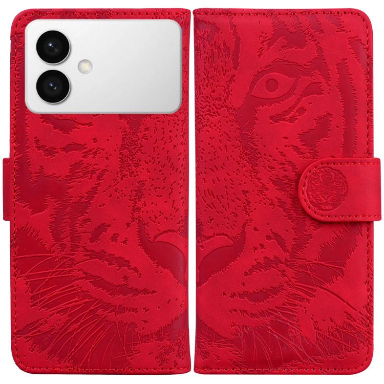 Tiger Embossing Pattern Flip Leather Phone Case, For Samsung Galaxy S26 Edge 5G, For Samsung Galaxy S26 Ultra 5G, For Samsung Galaxy S26 5G, For Samsung Galaxy S25 FE 5G