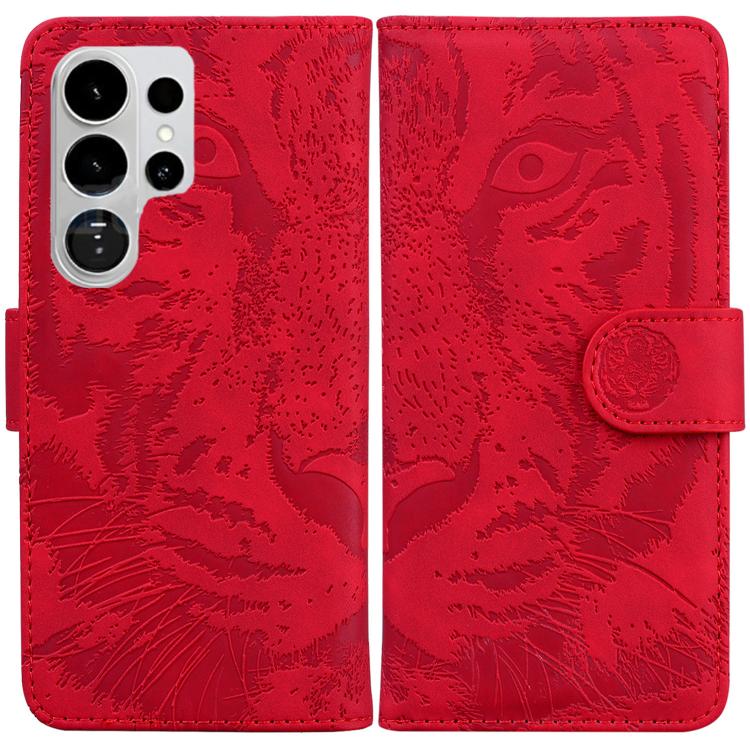 Tiger Embossing Pattern Flip Leather Phone Case, For Samsung Galaxy S26 Edge 5G, For Samsung Galaxy S26 Ultra 5G, For Samsung Galaxy S26 5G, For Samsung Galaxy S25 FE 5G