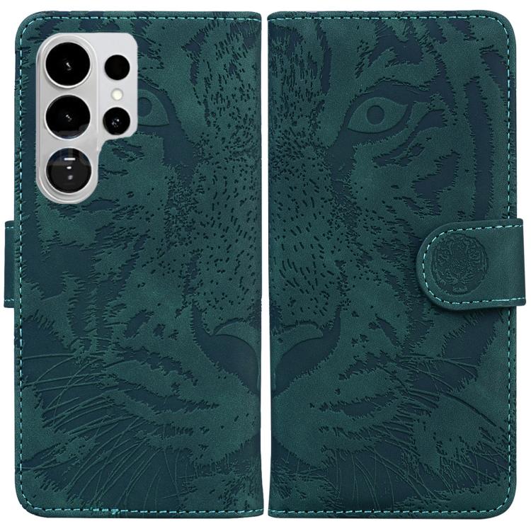 Tiger Embossing Pattern Flip Leather Phone Case, For Samsung Galaxy S26 Edge 5G, For Samsung Galaxy S26 Ultra 5G, For Samsung Galaxy S26 5G, For Samsung Galaxy S25 FE 5G