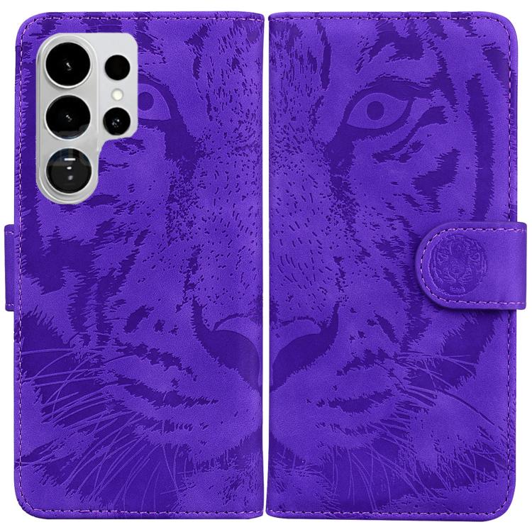 Tiger Embossing Pattern Flip Leather Phone Case, For Samsung Galaxy S26 Edge 5G, For Samsung Galaxy S26 Ultra 5G, For Samsung Galaxy S26 5G, For Samsung Galaxy S25 FE 5G