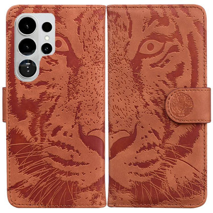Tiger Embossing Pattern Flip Leather Phone Case, For Samsung Galaxy S26+ 5G, For Samsung Galaxy S26 Edge 5G, For Samsung Galaxy S26 Ultra 5G, For Samsung Galaxy S26 5G