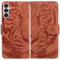 Tiger Embossing Pattern Flip Leather Phone Case, For Samsung Galaxy S26+ 5G, For Samsung Galaxy S26 Edge 5G, For Samsung Galaxy S26 Ultra 5G, For Samsung Galaxy S26 5G