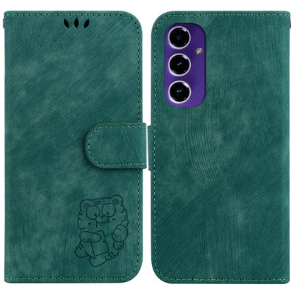 Little Tiger Embossed Leather Phone Case, For Samsung Galaxy S25 Ultra 5G, For Samsung Galaxy S24 FE 5G