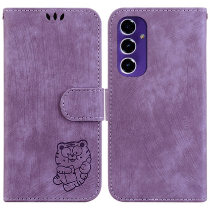 Little Tiger Embossed Leather Phone Case, For Samsung Galaxy S25 Ultra 5G, For Samsung Galaxy S24 FE 5G