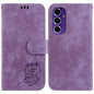 Little Tiger Embossed Leather Phone Case, For Samsung Galaxy S25 Ultra 5G, For Samsung Galaxy S24 FE 5G