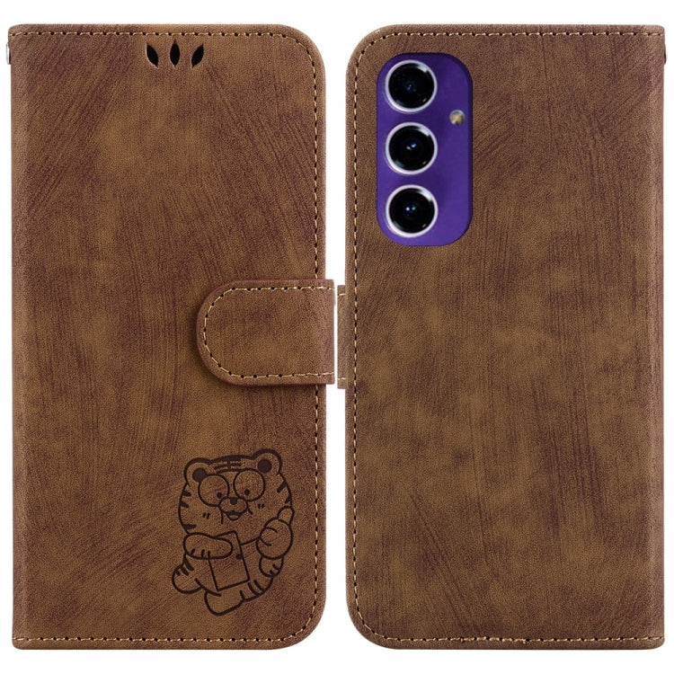 Little Tiger Embossed Leather Phone Case