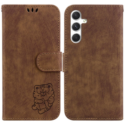 Little Tiger Embossed Leather Phone Case