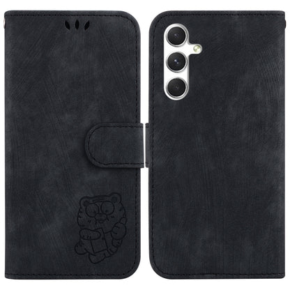 Little Tiger Embossed Leather Phone Case, For Samsung Galaxy S25 FE 5G, For Samsung Galaxy S25 Edge 5G, For Samsung Galaxy S25 5G, For Samsung Galaxy S25+ 5G