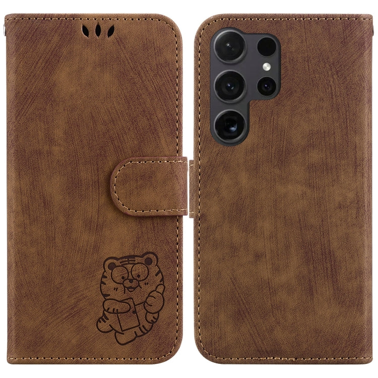 Little Tiger Embossed Leather Phone Case